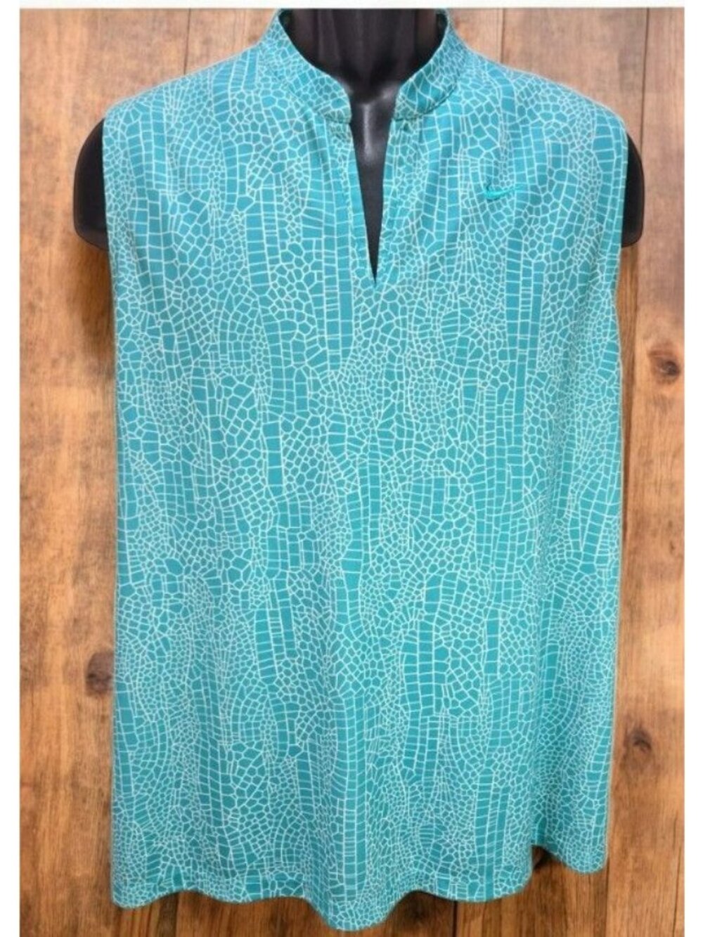 Nike Dri-Fit Womens Teal Sleeveless Athletic Shirt XXL
